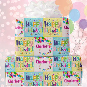 Papier Cadeau Joli Anniversaire Ajouter Son Nom