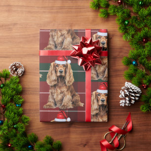 Papier Cadeau Joli Cocker Spaniel Amusement Chien Amoureux Noël