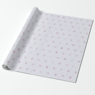 Papier Cadeau Joli Coeur Lilac