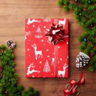 Papier Cadeau Joli emballage de rennes, papier d'emballage de No