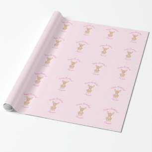 Papier Cadeau Joli en Chihuahua rose