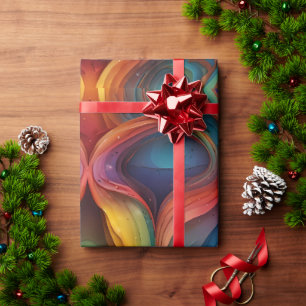 Papier Cadeau Joli festif coloré emballage de Noël