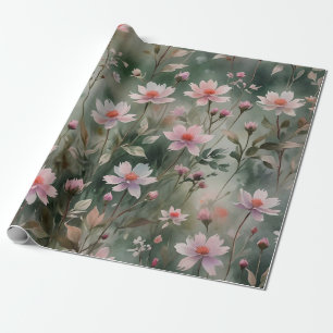 Papier Cadeau Joli Fleur sauvage