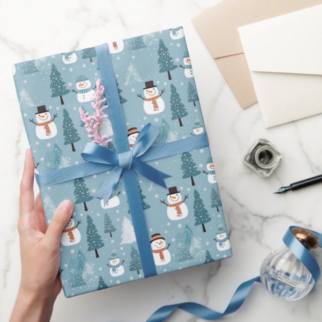 Papier Cadeau Joli hiver des neiges (Cadeaux)