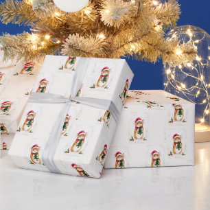 Papier Cadeau Joli Lapin de Noël Lapin de luxe cadeau de vacance