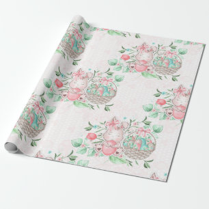 Papier Cadeau Joli lapin de Pâques