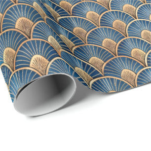 Papier Cadeau Joli motif de carreaux Art Déco 