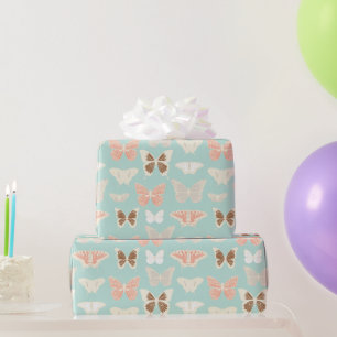 Papier Cadeau Joli Motif de papillons