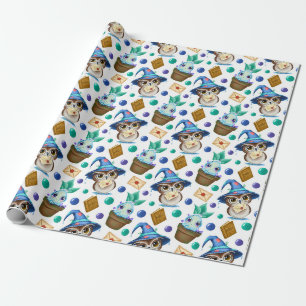 Papier Cadeau Joli motif magique d'Halloween