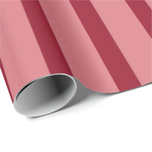 Papier Cadeau Joli Motif rose et rouge rayé