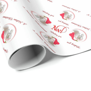 Papier Cadeau Joli Noel Nubian Chèvre Papier d'enveloppement de