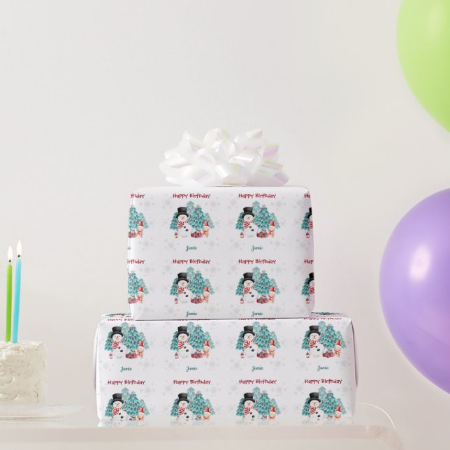 Papier Cadeau Joli papier d'emballage d'anniversaire de Noël | n (Cadeaux de fête)