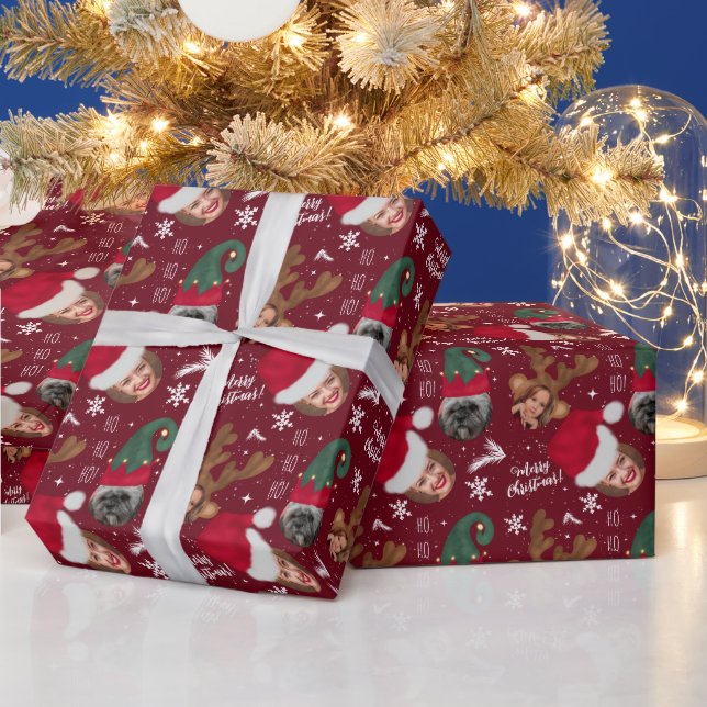 Papier Cadeau Joli plaisir Noël illustration 3 photos (Vacances)