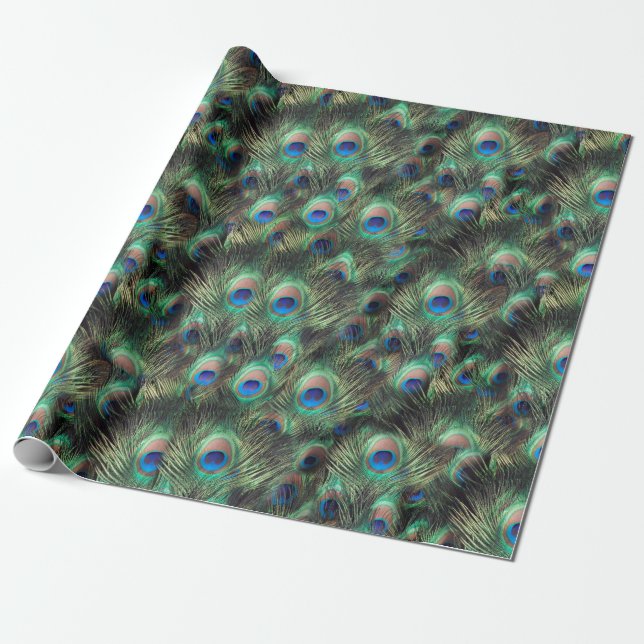 Papier Cadeau Joli Poster de animal Peacock (Déroulé)