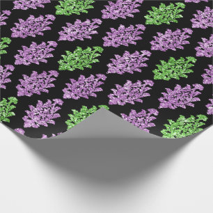 Papier Cadeau Joli violet vert noir Fancy Cadeau d'anniversaire