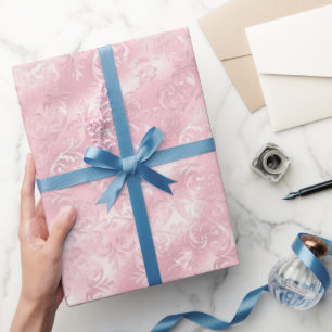 Papier Cadeau Jolie Glam Rose Pâle Élégant Shower de Mariée