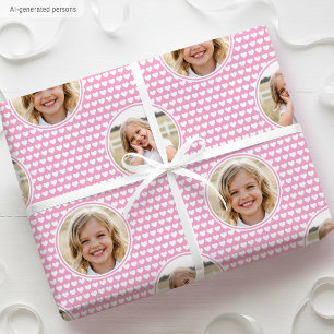 Papier Cadeau Jolie photo d'anniversaire pour enfants avec des c
