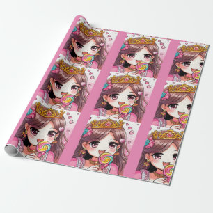Papier Cadeau Jolie Princesse