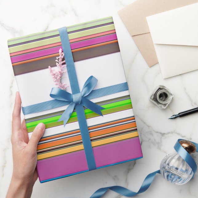 PAPIER CADEAU JOLIE STRIPES (Cadeaux)