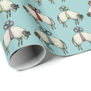 Papier Cadeau Jolis moutons Collection™ d'arc -