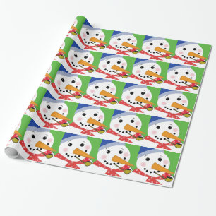 Papier Cadeau Jolly Snowman