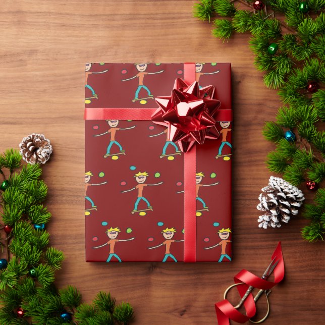 Papier Cadeau Jonglerie (Cadeau de vacances)