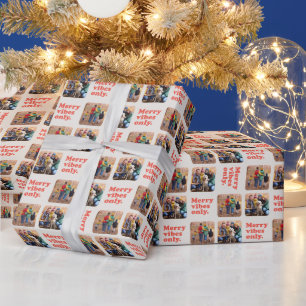 Papier Cadeau Jory vibes seulement rétro vacances de Noël photo