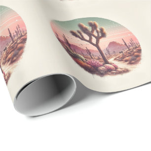 Papier Cadeau Joshua Tree National Park California Watercolor