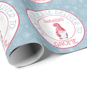 Papier Cadeau Jote Père Noël S'il vous plaît livrer à votre Gnom