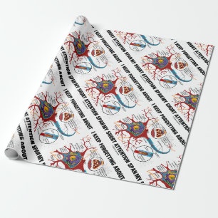 Papier Cadeau J'Oublie Toujours Mon Courte Portée D'Attention