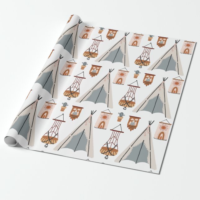 Papier Cadeau Jouet de la maison de lumière pour enfants (Déroulé)