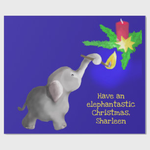 Papier Cadeau Jouet géant de Noël Eléphant Personnalisé