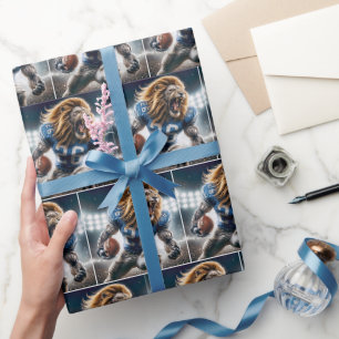Papier Cadeau Joueur de football Fierce Detroit Lion #26