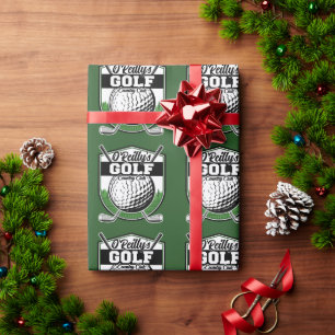Papier Cadeau Joueur de golf personnalisé Pro Golf Country Club