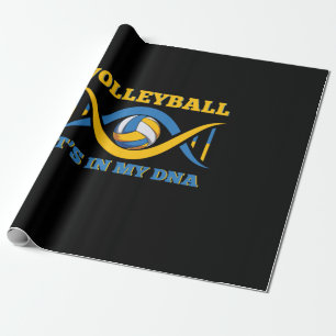Papier Cadeau Joueur de volley-ball Volleyball Il Est Dans Mon