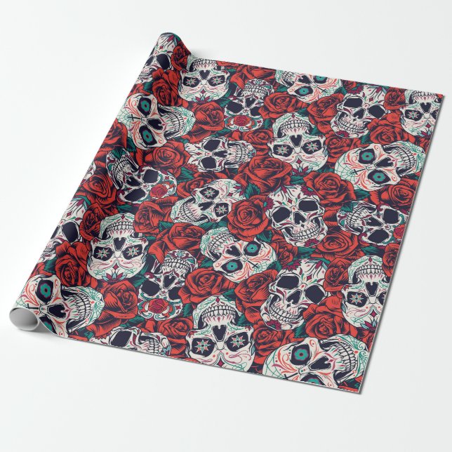 Papier Cadeau Jour des morts (Déroulé)