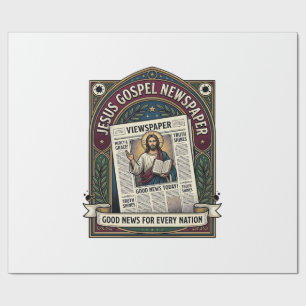 Papier Cadeau Journal de l'Évangile de Jésus Journal chrétien F