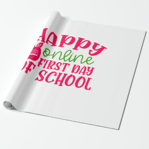 Papier Cadeau Journée de l'enseignant Happy en ligne Premier jou