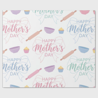 Papier Cadeau-Joyeuse Fête des Mères Papier Cadeau