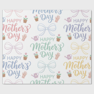 Papier Cadeau-Joyeuse Fête des Mères Papier Cadeau