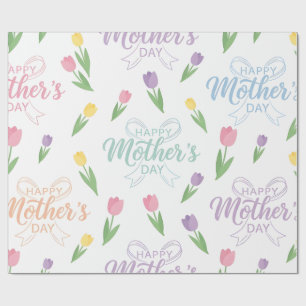 Papier Cadeau-Joyeuse Fête des Mères Papier Cadeau