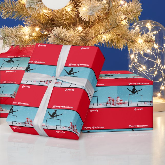 Papier Cadeau Joyeuse Gymnastique de Noël (Vacances)