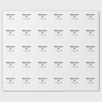Joyeuse Saint-Valentin nom date simple minimaliste