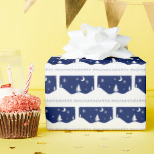 papier cadeau "Joyeuses Fêtes"
