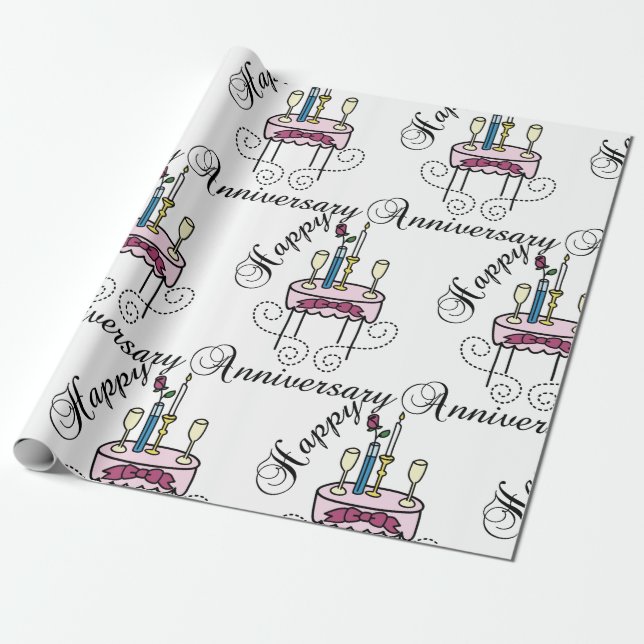 Papier Cadeau Joyeux anniversaire (Déroulé)