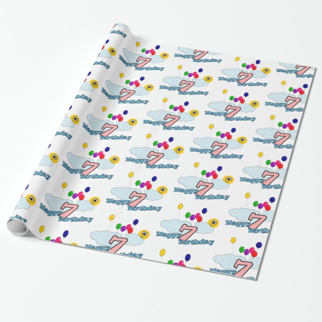 Papier Cadeau Joyeux anniversaire (Déroulé)