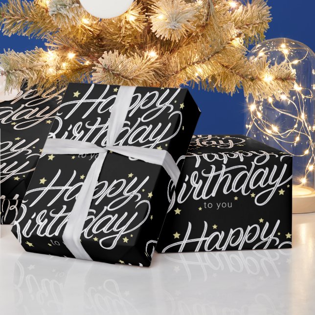 Papier Cadeau "Joyeux anniversaire ! (Vacances)