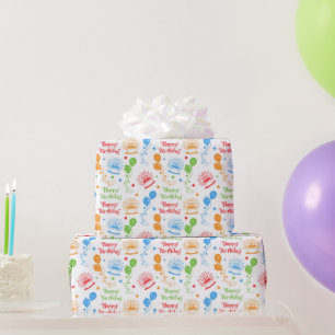Papier Cadeau Joyeux Anniversaire