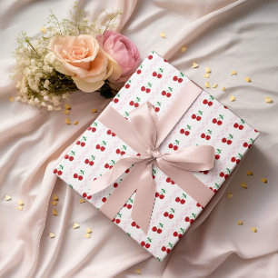 Papier Cadeau Joyeux Anniversaire Cerise Douce