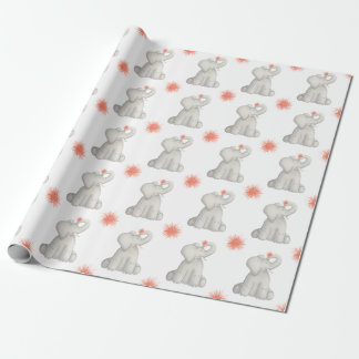 Papier Cadeau Joyeux Anniversaire Eléphant Pom Papier d'envelopp
